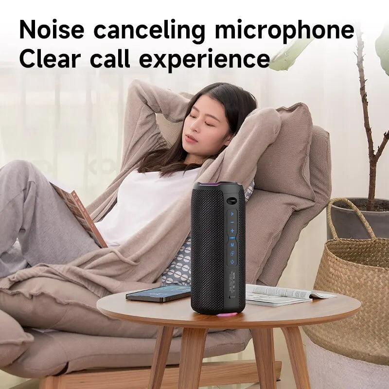 Caixa de Som Bluetooth ZEALOT S49PRO – 20W, Som Potente com Bass Boost, IPX6 à Prova d’Água, Emparelhamento Duplo e TWS