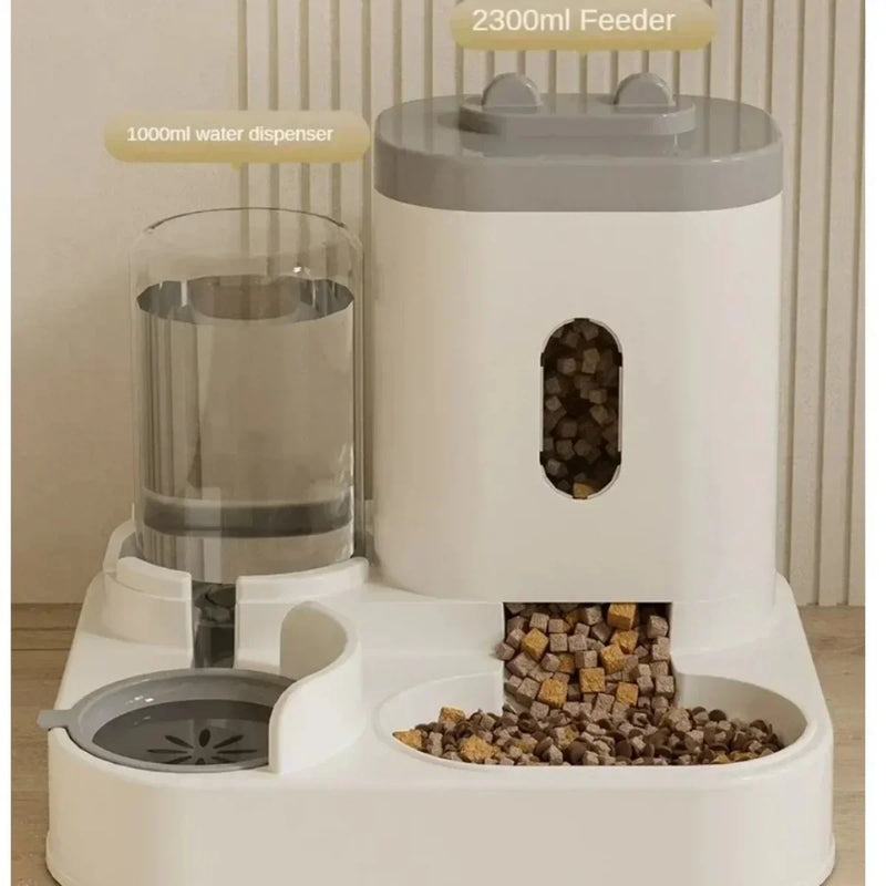 Comedouro e Bebedouro Automático para Pets – Grande Capacidade, Ideal para Gatos e Cães