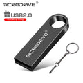 Pen Drive Metálico USB 2.0 à Prova d’Água – Alta Velocidade, 128GB, com Opção de Gravação de Logotipo Personalizado