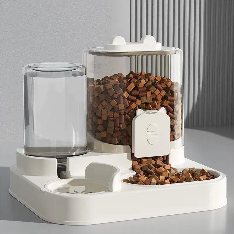 Comedouro e Bebedouro Automático para Pets – Grande Capacidade, Ideal para Gatos e Cães