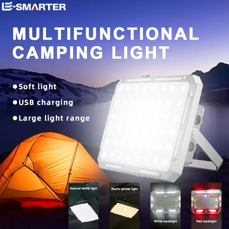 Lanterna LED Recarregável para Camping e Emergência – Alta Potência, Portátil e à Prova d’Água