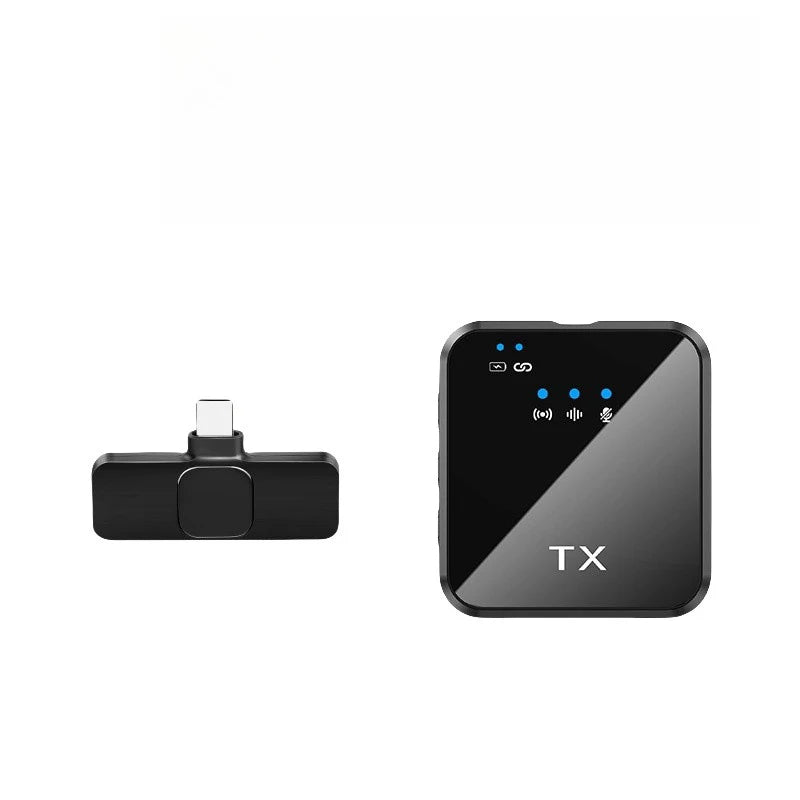 Microfone de Lapela Sem Fio 3 em 1 – Para Lives, Entrevistas e Gravações com Cancelamento de Ruído