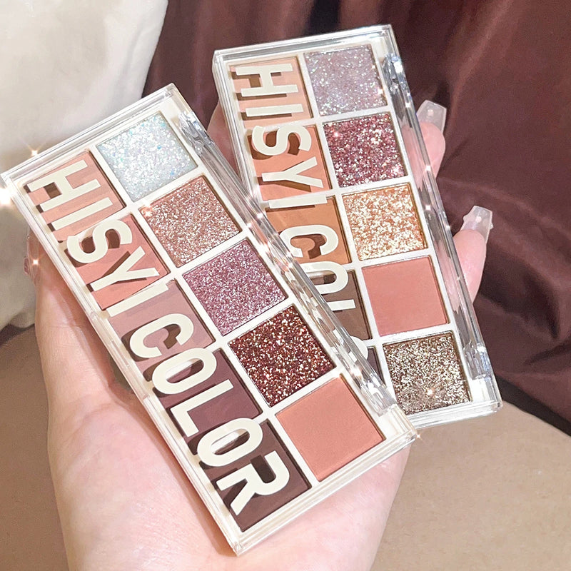 Paleta de Sombras 10 Cores Star Rejuvenation – Tons rosados e marrons com acabamento matte e perolado para makes delicadas e versáteis