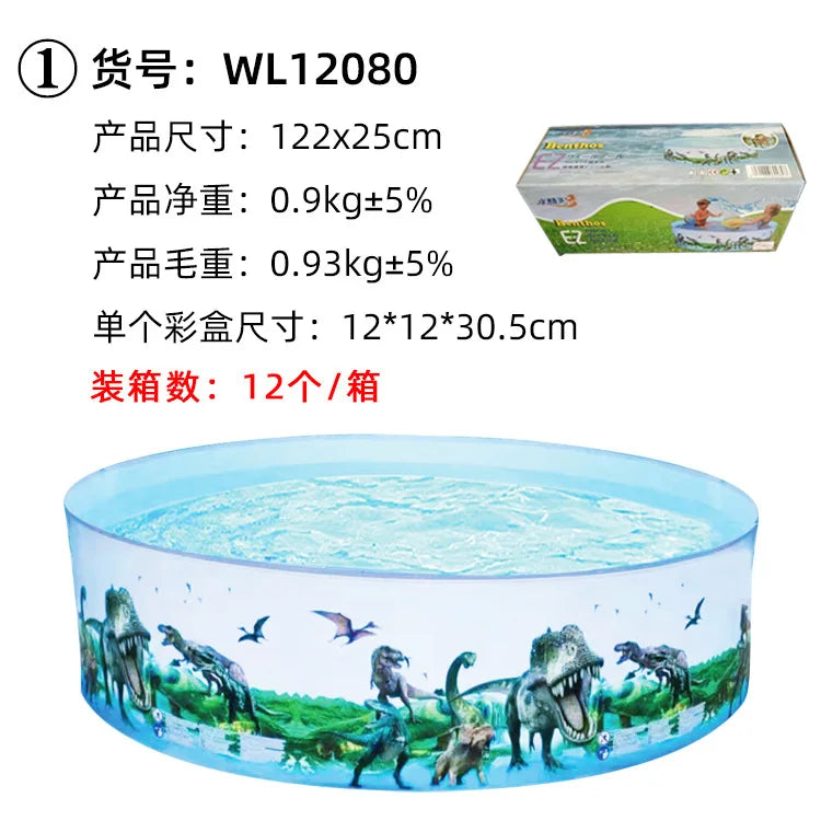 Piscina Dobrável PVC Nuwani – Sem Inflável | Ideal para Crianças, Adultos e Pets | Uso Externo ou Interno