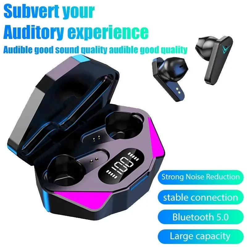 🎧 Fone de Ouvido X15 TWS Bluetooth – Sem Fio, Baixa Latência 65ms, Microfone Integrado, Ideal para Jogos e Esportes – Compatível com Xiaomi, iPhone e Android
