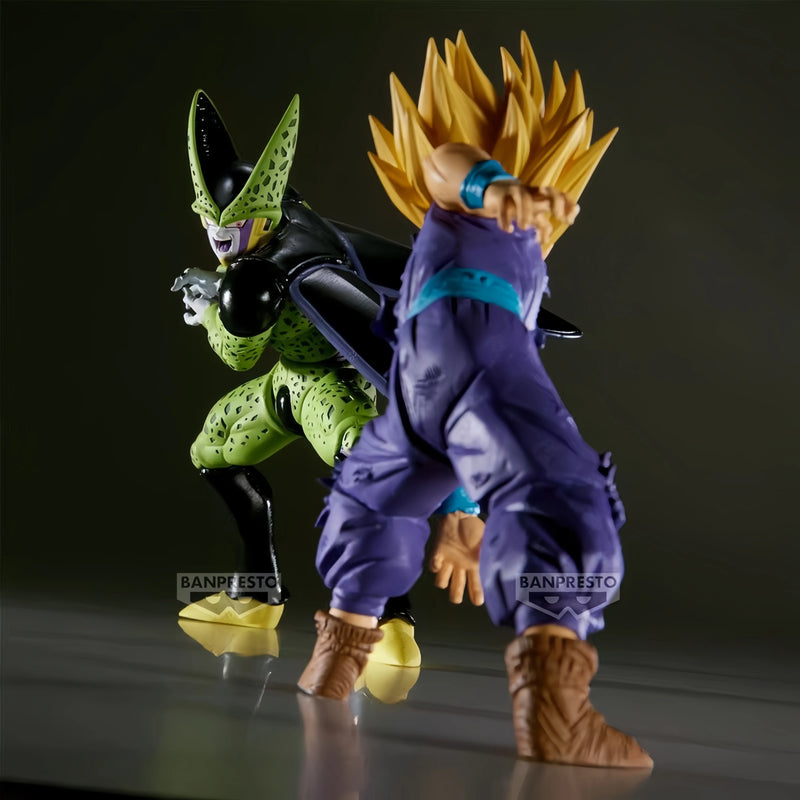Boneco Original Bandai Banpresto Dragon Ball Z Match Makers Cell vs Son Gohan – Figure Colecionável Anime