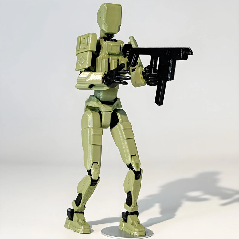Boneco Articulado 3D Dummy 13 Soldier 2.0 – Robô Multiarticulado Forças Especiais, Action Figure Movível e Colecionável