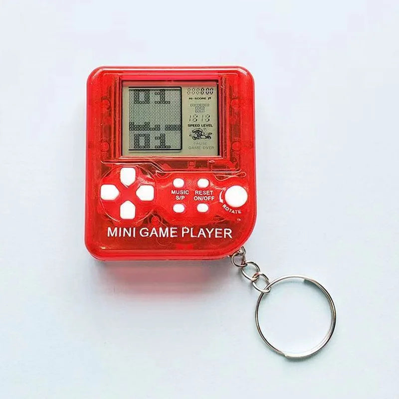 Console Chaveiro Portátil Retrô GAMINJA – Mini Vídeo Game com Jogos Clássicos, Ideal para Crianças e Presente Perfeito