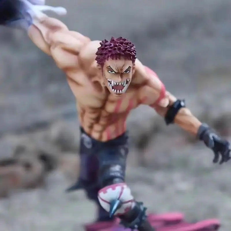 Figura One Piece 23cm Charlotte Katakuri | Estatueta Anime PVC Colecionável