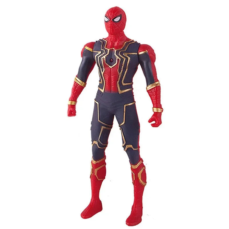 Boneco Articulado 17cm Marvel com Luz – Heróis: Capitão, Homem de Ferro e Aranha | Brinquedo Infantil e Colecionável
