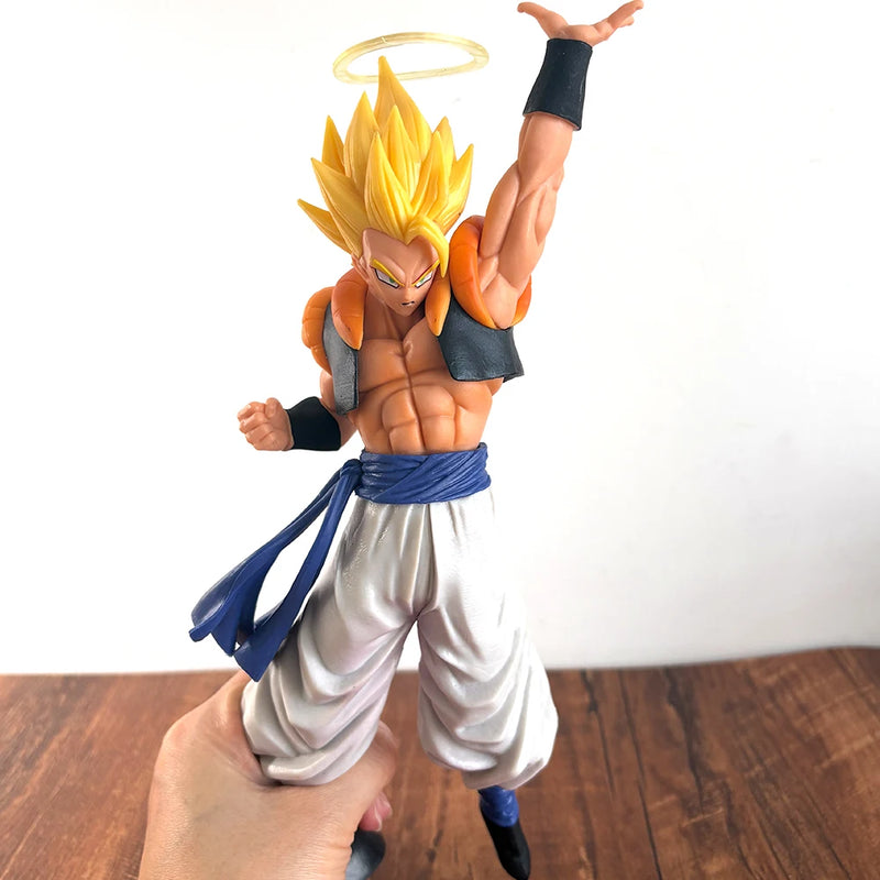 Dragon Ball Z Gogeta Figura Anime 28CM Stardust Breaker Angel PVC Ação Colecionável Model Doll