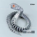 Cobra Articulada 3D Impressa – Brinquedo Sensorial Realista com Juntas Móveis, Modelo de Simulação Animal para Crianças e Adultos